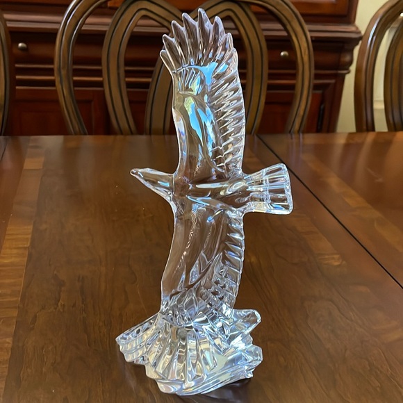 Crystal Animals by Lenox 1993 retired Soaring Majesty Eagle figurine 10.75” tall